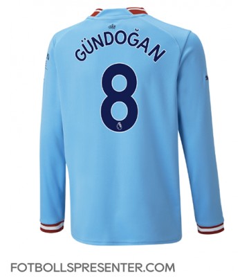 Manchester City Ilkay Gundogan #8 Hemma Matchtröja 2022-23 Långärmad